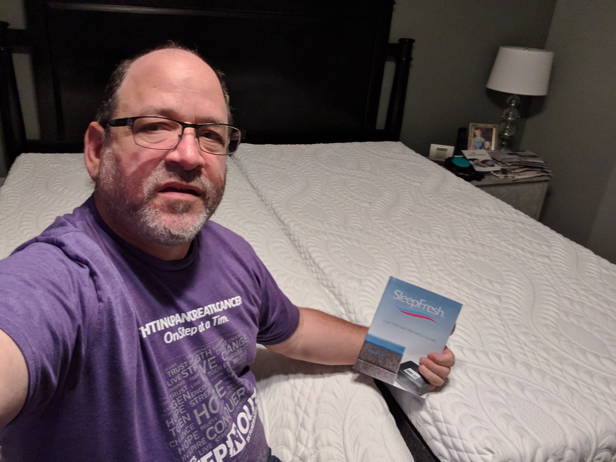 Joseph_LevineQE's tweet photo. My new SleepFresh bed delivered and ready to be slept on. Thank you to Nicole Slinger and Josh from SleepFresh for the new bed. 
Thanks You Seena Magowitz foundation.#Boston2018
https://t.co/Sghu4HSrxe
https://t.co/VzFAB0ZHgm
 #seenamagowitz #pancreaticcancer @PanCANPhoenix https://t.co/vWv0PLnVHU
