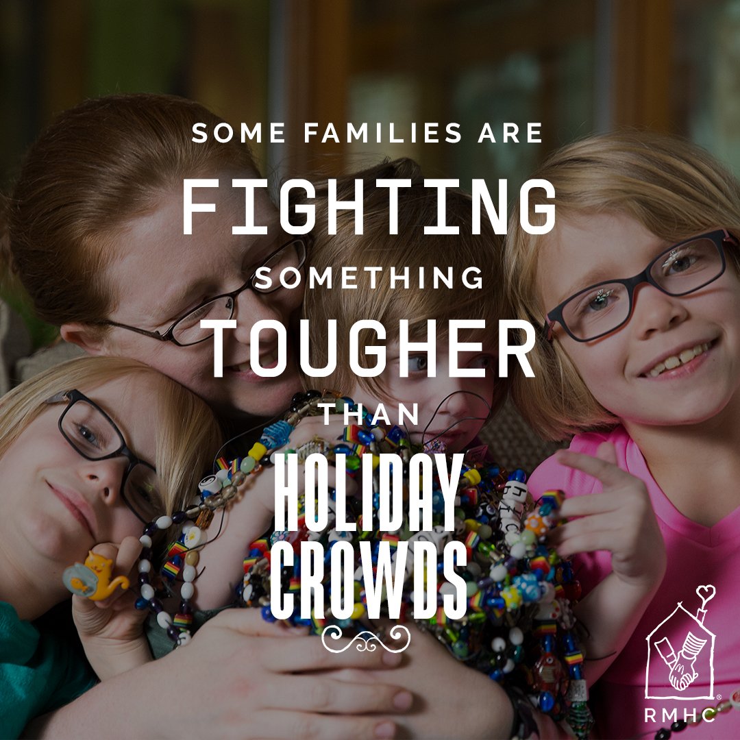 Today is #GivingTuesday! Your gift means so much because some families are fighting something tougher than holiday crowds. Give today at RMHC.org/GivingTuesday. #KeepingFamiliesClose