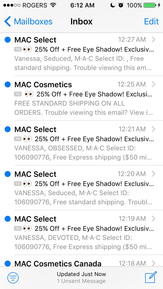 mac cosmetics shipping