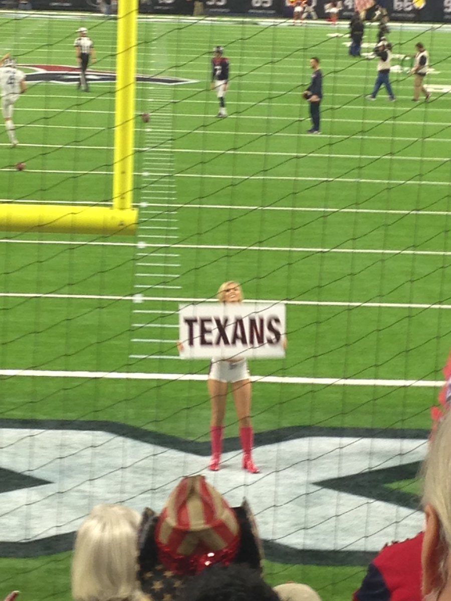 TexansUK's tweet photo. @HTC_KristinS doing a great job getting the chant going last night! #WeGotEmLooking #HTC https://t.co/cHorOKYxLe