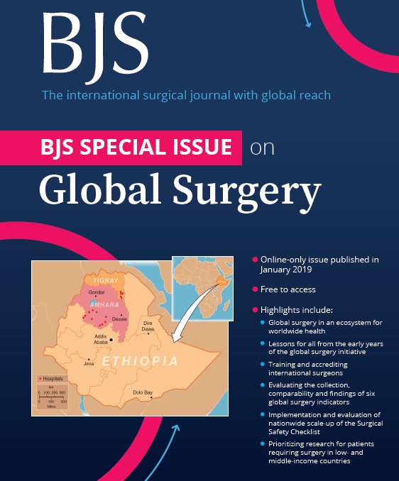 We are very excited about our upcoming Special Issue on Global Surgery. Due online in mid-January and will be entirely free to access #globalsurgery