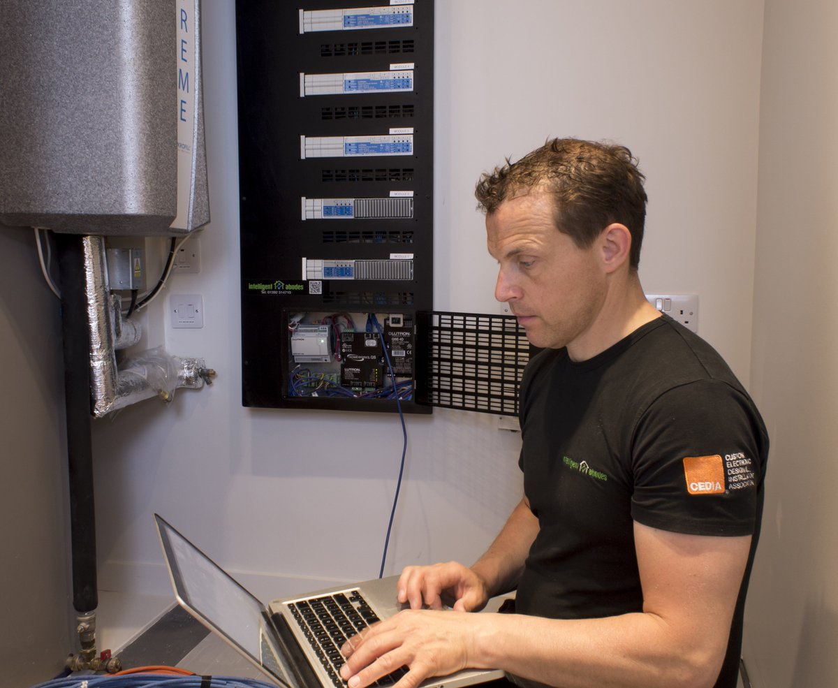 Intelligentabod's tweet photo. Congratulations to Tim who has passed his 18th Edition Electrical Exam with flying colours. 18th Edition is the very latest update to the national wiring regulations and is essential for anyone operating in the electrical industry. Well done Tim #TechieTim #smarthomeautomation https://t.co/paAdNFV3tN