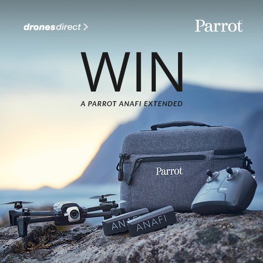DronesDirectUK's tweet photo. November Competition!
This month we have a Parrot Anafi Extended Package to giveaway.
Competition on 27th November-10th December.
Entry + T+Cs:
https://t.co/tMszOEAngv
#Competition #Parrot #Anafi #Prize #Winner #November #DronesDirect #BuyItDirect #LaptopsDirect #AppliancesDirect https://t.co/NaX9AeYss3