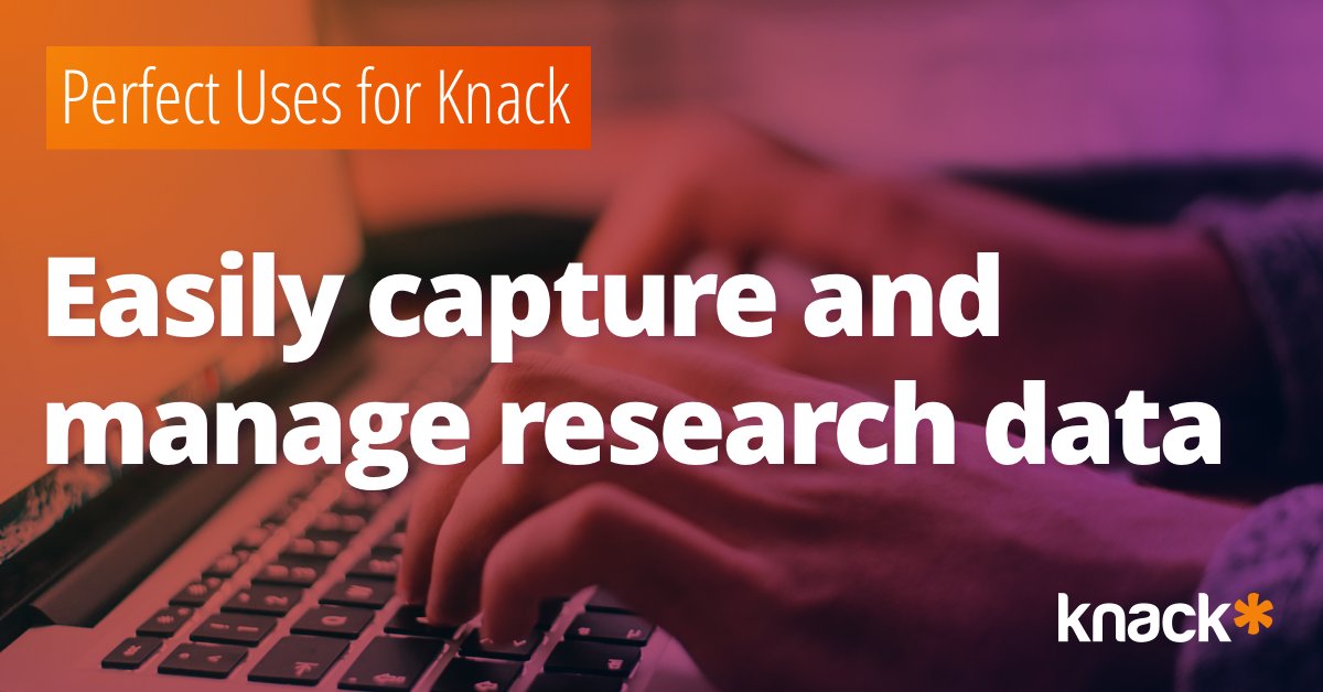 knackhq's tweet image. Simplify how you manage your research notes! Powerful search and ease of input are important factors when it comes to research. Knack can handle that! #igniteyourdata #researchnotes #KnackSolutions 📝📊 buff.ly/2DAa0fv