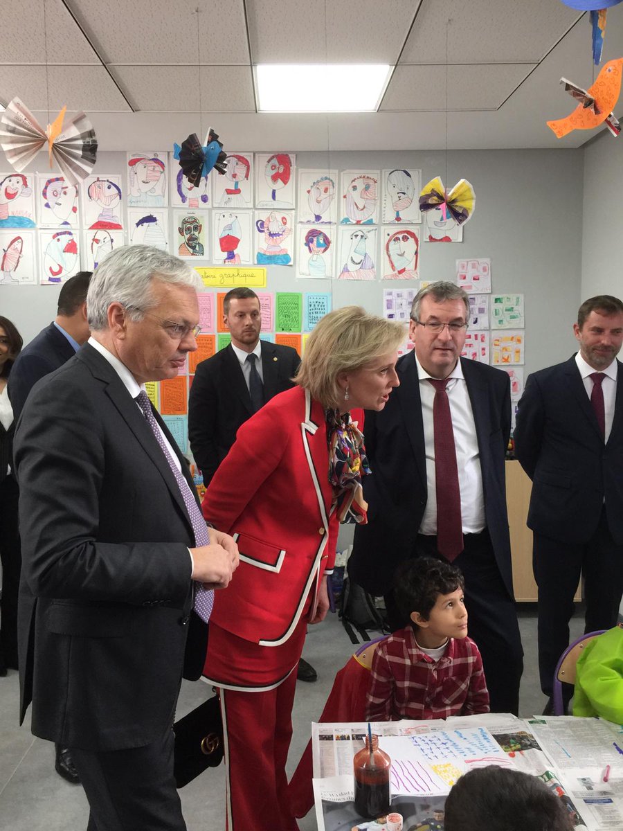 Awex_Afrique's tweet photo. @AWEX_Belgium Visite de l'école Belge à Rabat #BEmissionMAR #AWEX2018 https://t.co/9s2EbF1ioD