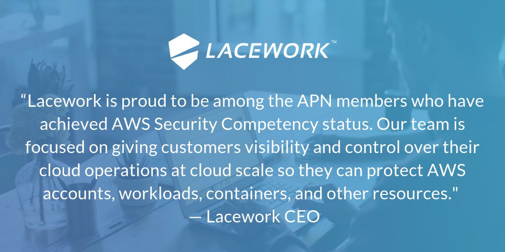 Lacework's tweet image. @LaceworkInc is proud to be among those who have achieved #AWS #SecurityCompetency. We are focused on giving customers visibility &amp;amp; control over their cloud operations at scale so they can protect AWS accounts, workloads, containers, and other resources: hubs.ly/H0fGmGW0