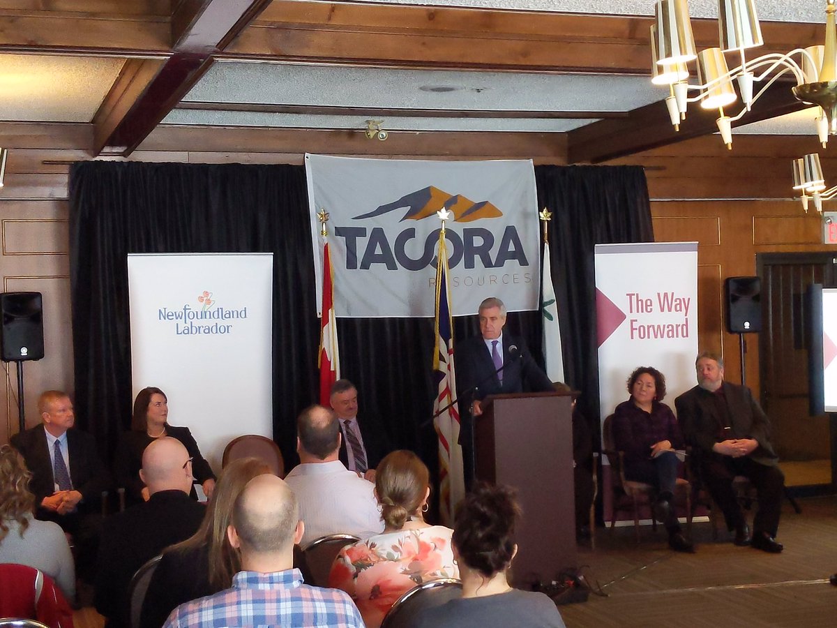 What a day! To see the Scully mine reactivated by Tacora Resources, &amp; know what that means for the future of Wabush &amp; the region! This is the start of #TheWayForward for Wabush! Great work <a href="/SiobhanCoadyNL/">Siobhan Coady</a> <a href="/GrahamLetto/">Graham Letto</a> @NR_GovNL bit.ly/2FHuNzC