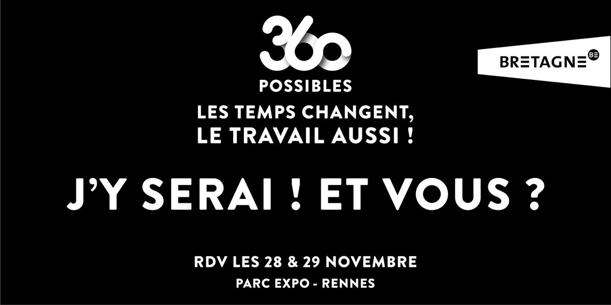 .@Steeple_fr  y sera, et vous ? RDV demain et jeudi au @ParcExpoRennes pour le @360possibles #CommInterne #phygital #RSE #RH #télétravail #bonheurautravail #agilité #Management