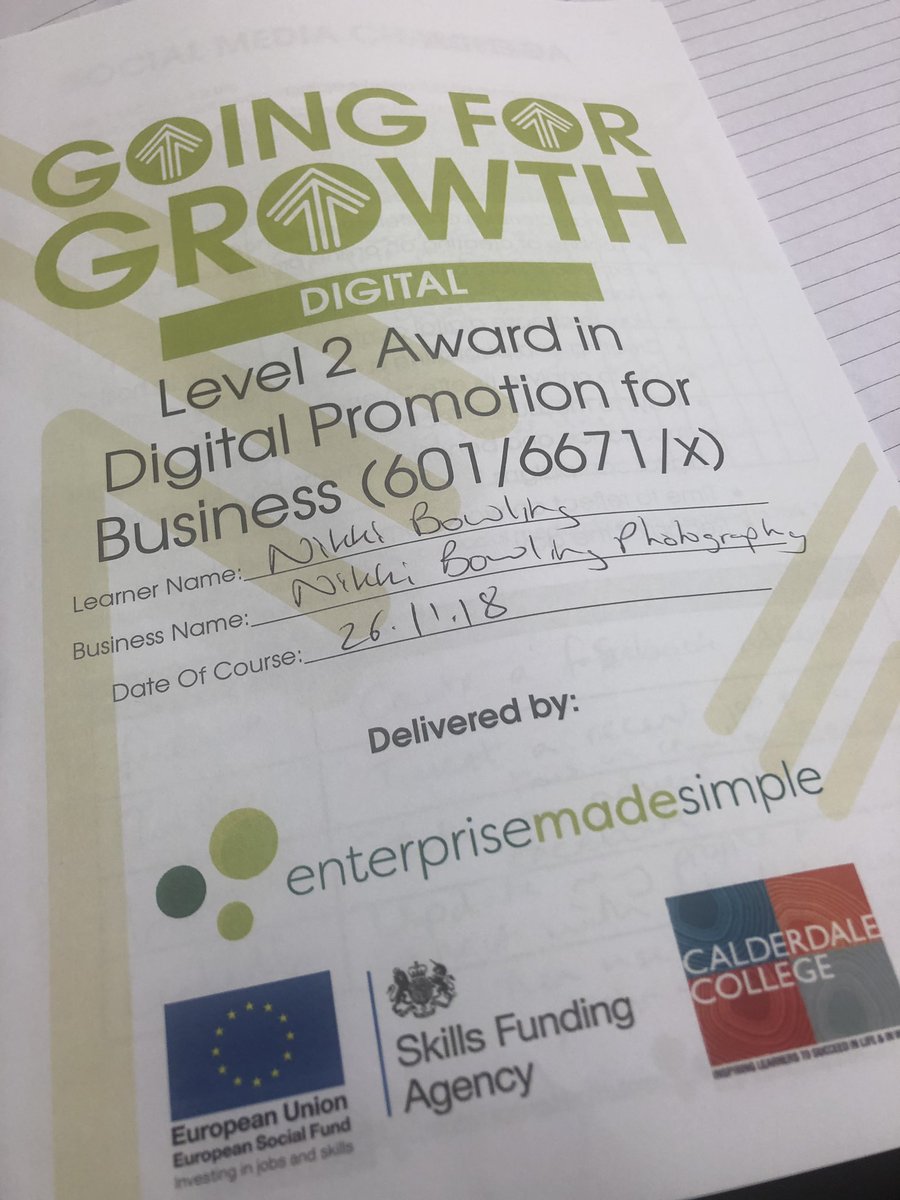 NikkiBPhotos's tweet photo. Fab course @The_Hawkhills thanks @JamesLaneMe #EMSGrowth #businesscourse #enterprisemadesimple https://t.co/DpPk6VYqdd