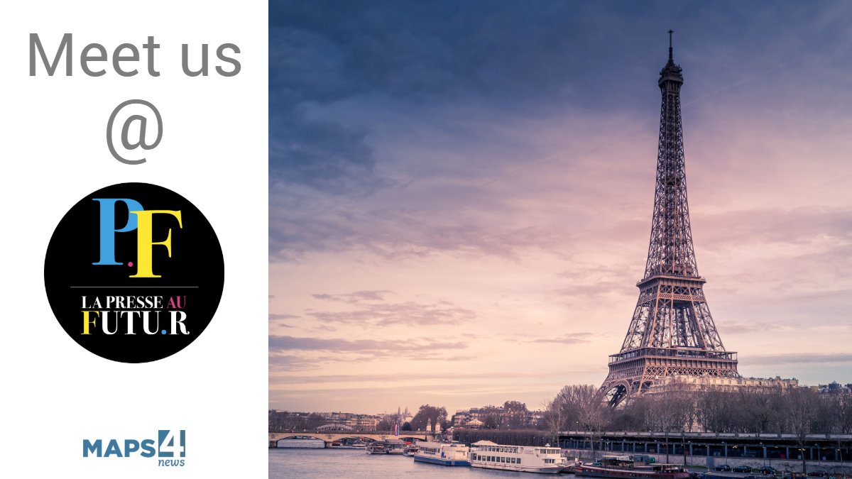 Tomorrow, our colleague Olivier Bourgeois (<a href="/olivierbour/">Olivier Bourgeois</a>) will be at La Presse au Futur (<a href="/presseaufutur/">Presse & Médias au Futur</a>) in Paris!

If you are there, let's meet and talk about maps! 
#press #innovation #maps