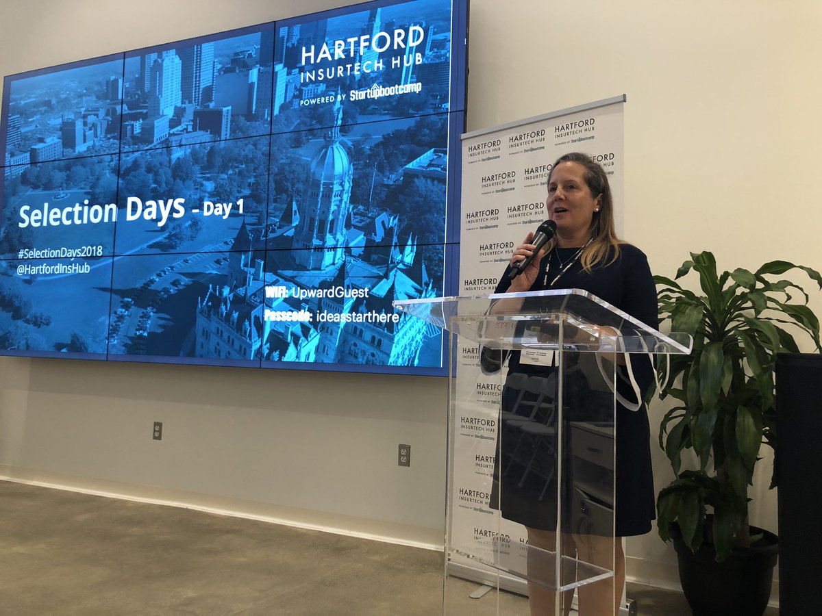 SabineVdL's tweet photo. 22 Great ⭐️ startups ⭐️ are attending our Selection Days in @HartfordInsHub with 100s of delegates. Stay tuned to find out who will work with our corporate insurance partners in 2019 @SelectionDays2018 https://t.co/WooTKSm2Pe