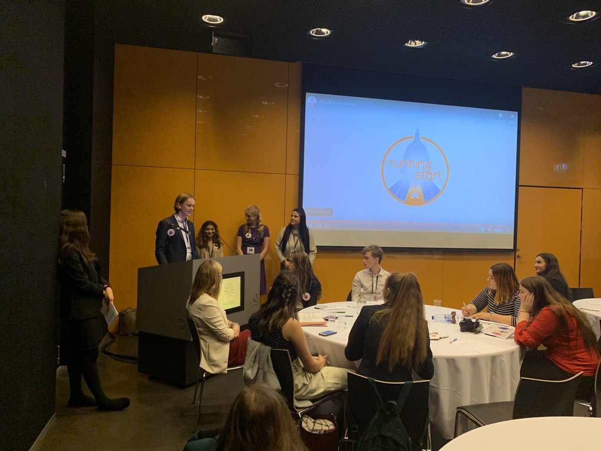 ReniyaSDinkins's tweet photo. Check out our @runningstart delegates facilitating #ElectHer in Iceland. They’re training young people from all around the world how to run for elected office! #ILookLikeAPolitician #WomenLeadersIceland https://t.co/B0obkP6r7k