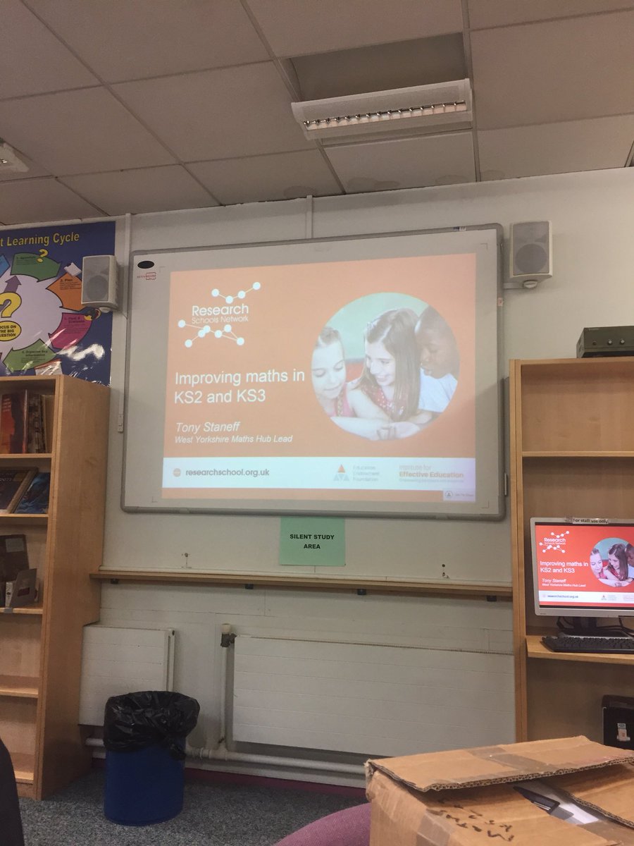 WYorksMathsHub's tweet image. About to start our twilight with @BradResearchSch discussing the @EducEndowFoundn guidance report ‘Improving maths in ks2 and ks3’ #researchschoolnetwork #improvingmaths