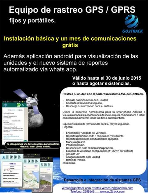 Go2track's tweet image. go2track.com #localization #gps #México #Veracruz