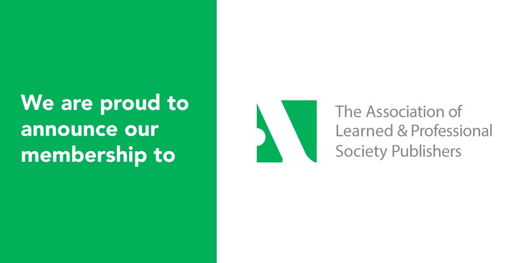 We are proud to announce our approval of membership to the Association of Learned and Professional Society Publishers, the largest association of scholarly and professional publishers in the world. Check out our other memberships at the link provided. bit.ly/2P2voeV