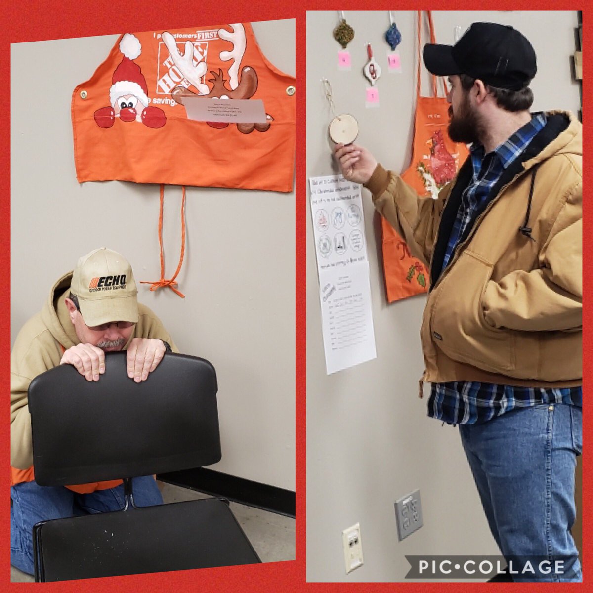 JanaRaeMcB's tweet photo. Silent auction by the Fun committee and VOA to raise money for the Christmas party!! Thank you @CallieElkins  and @Katina_Ann!!! FES @CharlesKevinMi1 outbid you, @jacklacy70! Better up that bid!! #SWBEST #Cinderellasmine #handpainted #ornamentsapronsgalore https://t.co/lJREM0NEnG