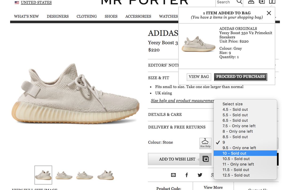 mr porter yeezy