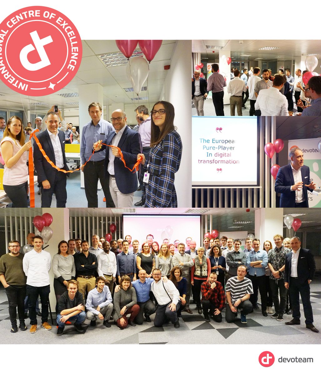 SebChevrel's tweet photo. Solid growth, calls for more space 💪 Was very proud to be with our @Devoteam #DigitalTransformakers yesterday for the unveiling of their new offices! Congratulations @DevoteamCZ on your new home for the @ServiceNow International Centre of Excellence in Prague! https://t.co/Rjz290bzJE