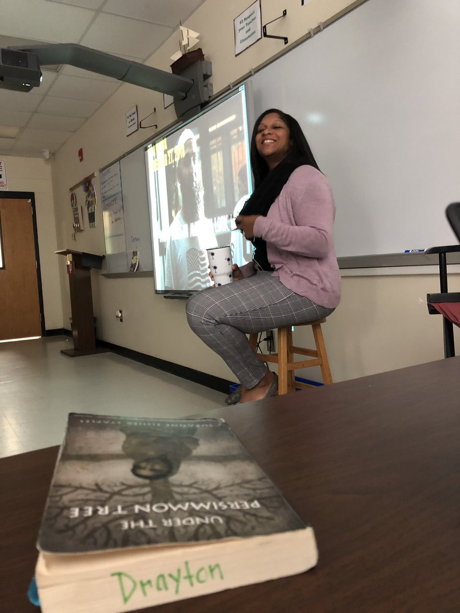 PMartinTeacher's tweet photo. What a treat to see one of my heroes and mentors in action this morning! Mrs. Drayton asking the important questions: What does an American look like? #transformWHS #freshmanacademy @CcsdEla @VOCALCCSD https://t.co/Y5AJZz1sEs
