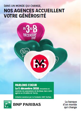 J-7 avant d'accueillir les 11 associations qui participeront à la journée #ParlonsCœur ❤qui se déroulera dans votre agence <a href="/BNPParibas/">BNP Paribas Group</a> #Bordeaux 10 Allées de Tourny en partenariat avec @BordeauxMecenes Solidaires. Venez nombreux aux ateliers et animations prévus😃😃🤡👍⭐️