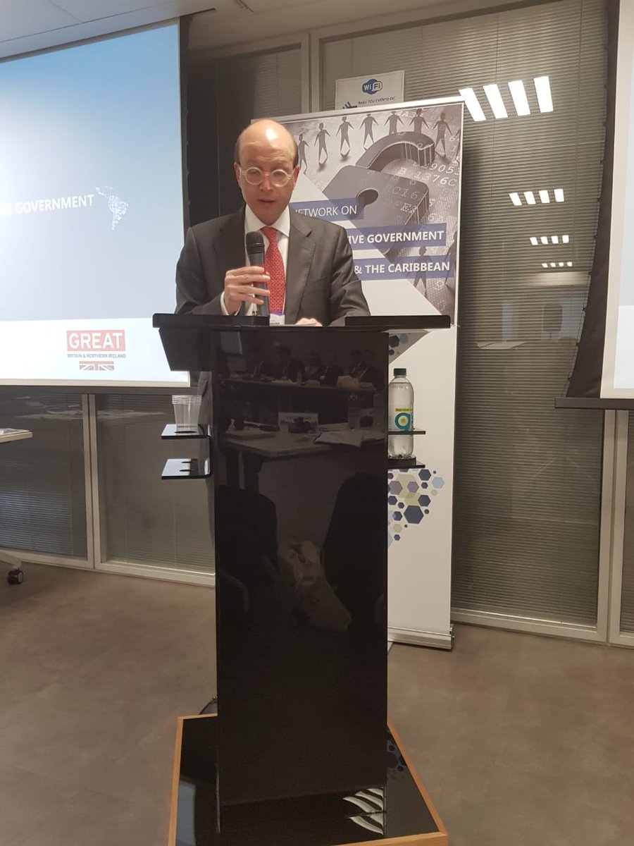 STransparencia's tweet photo. Colombia y Brasil asumen la co-presidencia de la Red de la @OECD sobre Gobierno Abierto en América Latina y el Caribe. #AEstaHora - El Secretario de Transparencia @arugeles interviene ante representantes de los diferentes países de la región. https://t.co/FD9YU5a95E
