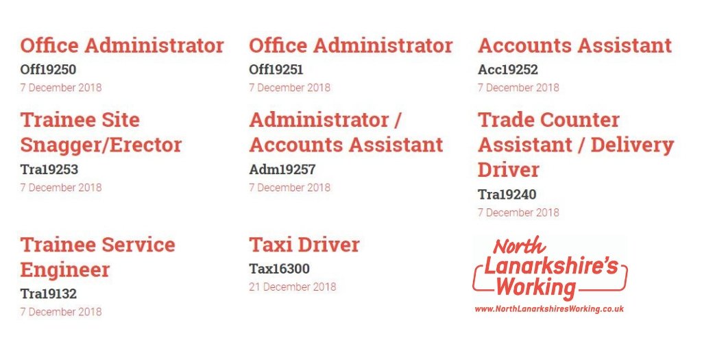 Job vacancies north lanarkshire