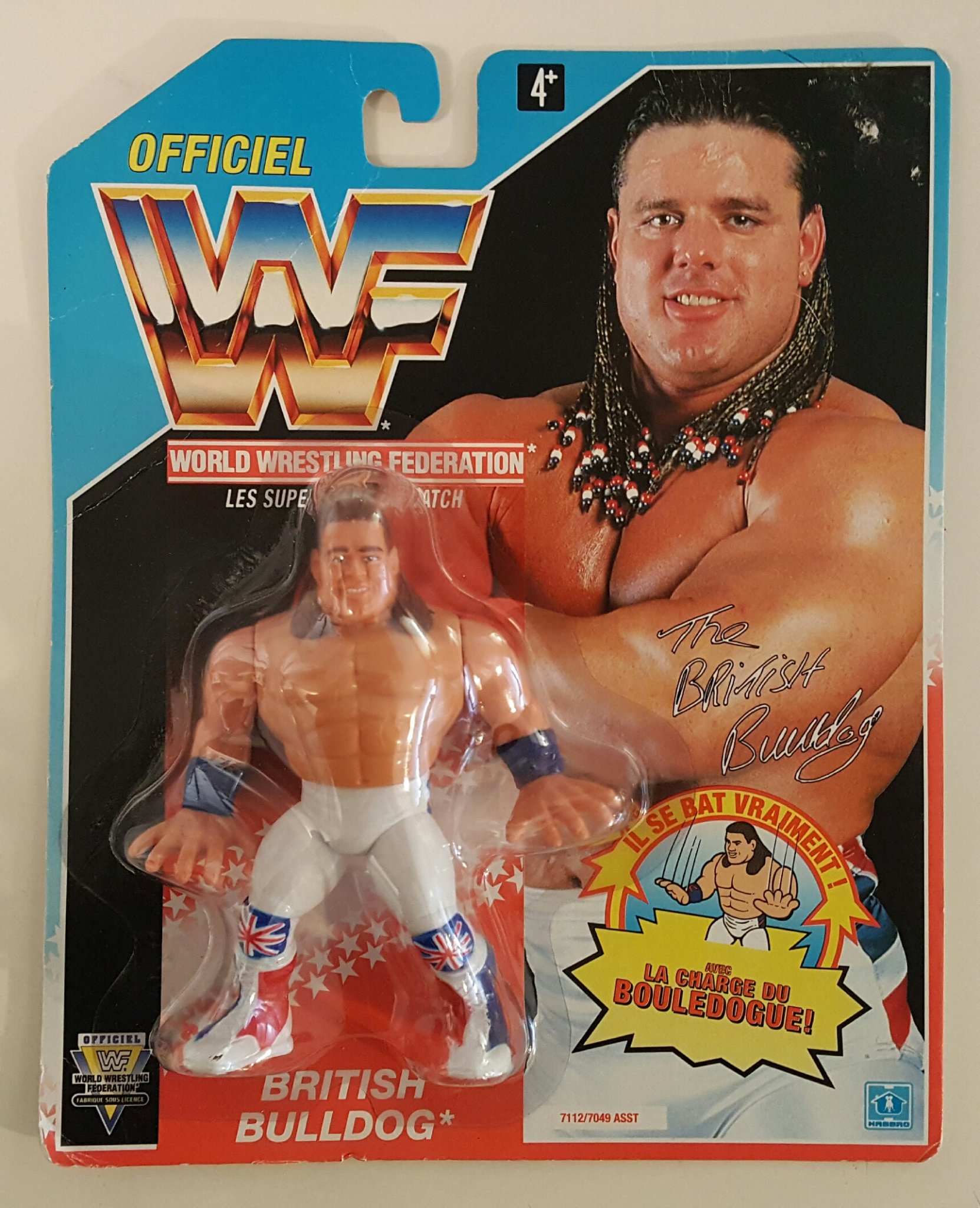 Happy birthday Davey Boy Smith \"British Bulldog\". Just last week I added this piece to my WWF Hasbro collection. 