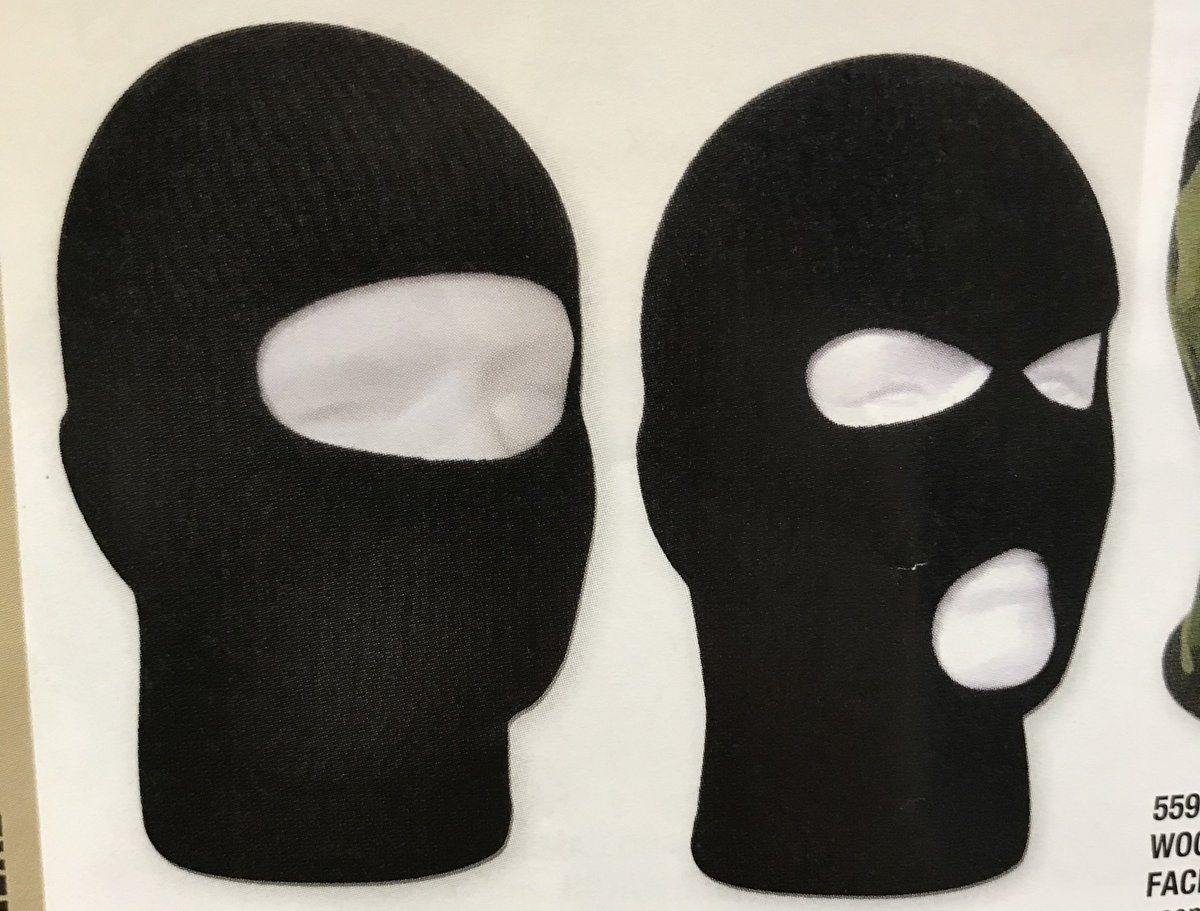 Work or play in the cold outdoors? Try these fine knit face masks, now in stock!