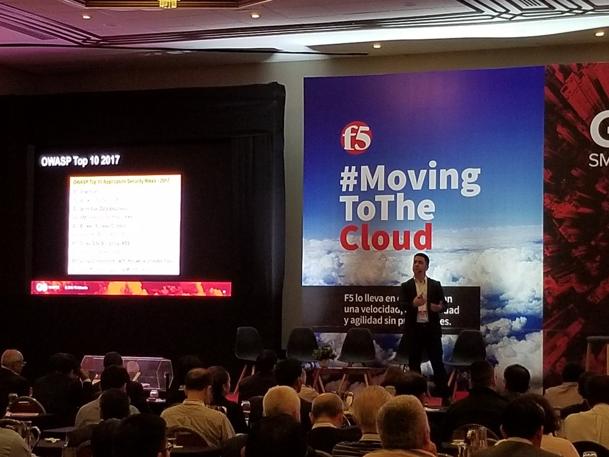Carlos Valencia habla de como F5 trabaja de mano con Auto-Scaling de AWS, Azure y GCP en nuestro evento GoSmarter en Lima, Peru #MovingToTheCloudPE @F5NetworksLATAM