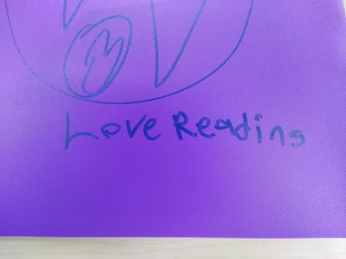 MetcalfTeacher's tweet photo. When you spot this note on a reading journal of a student who had said she hated reading and would never figure it out at the beginning of the year. Excuse me while I go do a happy dance. @Relay_BCPS @franbowman1 https://t.co/VWeAmLFkgR