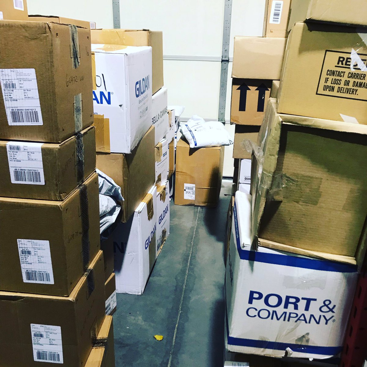 We have a ton of orders that have come in. Can’t wait to see all of these get printed. #screenprinting #embroidery #smallbusiness #veteranowned #shippingandreceiving