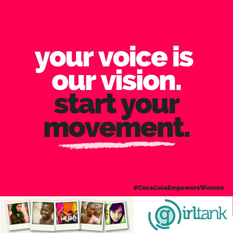 This #GivingTuesday the <a href="/CocaColaCo/">The Coca-Cola Co.</a> Foundation selected girltank for their #CocaColaEmpowersWomen matching donation @GAgives! Every donation will go to raising the visibility of female entrepreneurs pioneering change! Will you join us? gagives.org/c/GGD/a/girlta…