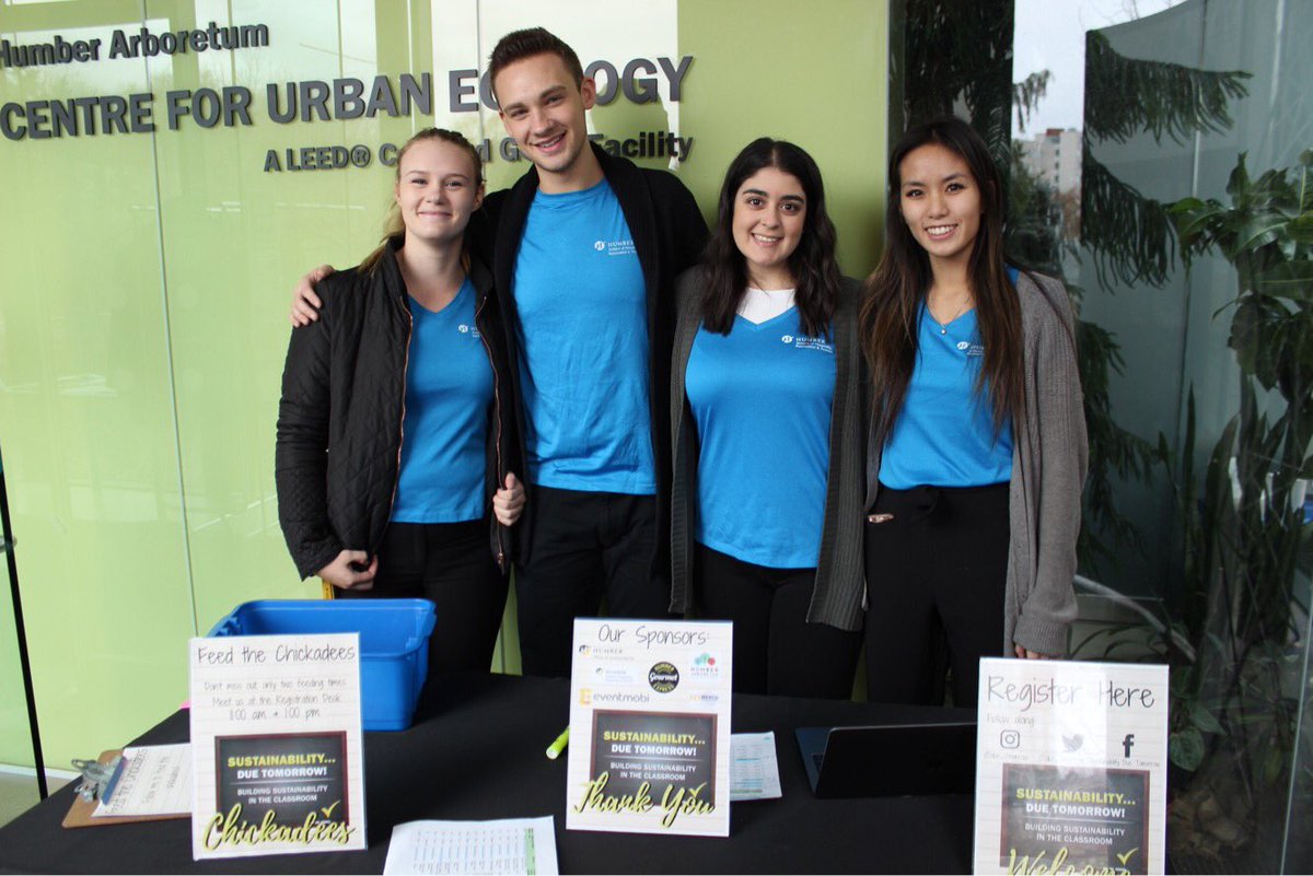 Our #HumberHRTevents students are hosting a #Sustainability event at the <a href="/HumberArb/">Humber Arboretum</a>! Come by to learn about sustainability initiatives at Humber, get a bamboo plant and try your luck in feeding the chickadees! 🐦 🌏 <a href="/HumberHRT/">Humber Hosp/Tourism</a>
