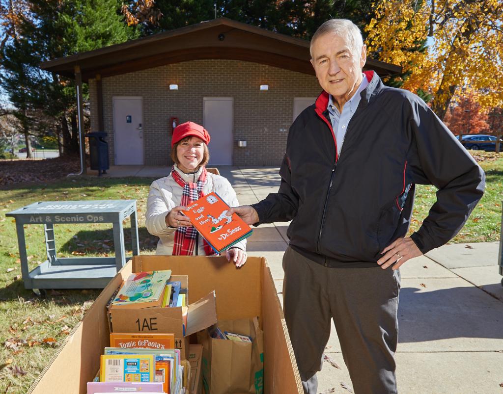 Beautiful day for a book drive at SAS HQ. #GivingTuesday @GivingTues
