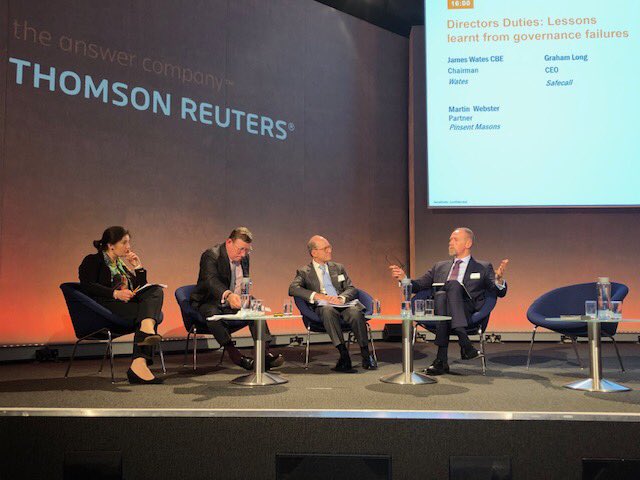 law_debenture's tweet photo. Safecall CEO Graham Long in full swing at the Company Secretary Forum sharing top tips on learning from governance failures #TRCSF18 https://t.co/w3e8eXBGDf