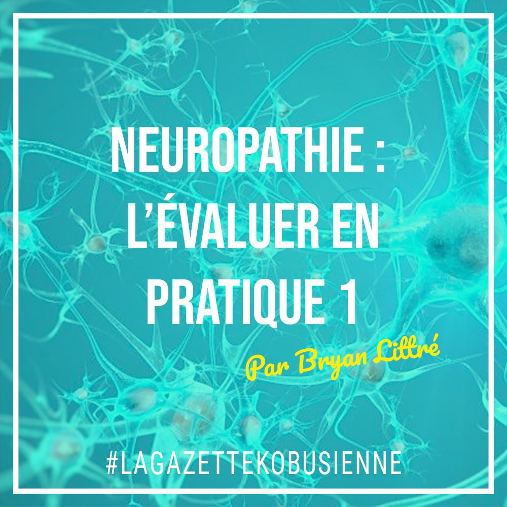 KobusApp's tweet photo. #BlogKobus #Neuropathies
Quatrième billet de Bryan : L’évaluation des neuropathies !
Après avoir défini des notions et concepts clés, nous nous intéressons aux tests à mener pour évaluer des neuropathies.
https://t.co/obIl7f12vx
Bonne lecture à tous ! https://t.co/YLlAAYG7Jb
