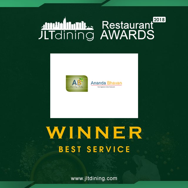 uaeanandabhavan's tweet photo. We would like to take this opportunity to thank all our customers and friends who voted for Ananda Bhavan JLT In JLT Restaurant Awards 2018.

Proud to be a Winner of "Best Service" Award during the event held at Nara Pan Asian Restaurant on 26 Nov 18

#JLTDining
#JLT #Award https://t.co/Nbj9sYrqTD