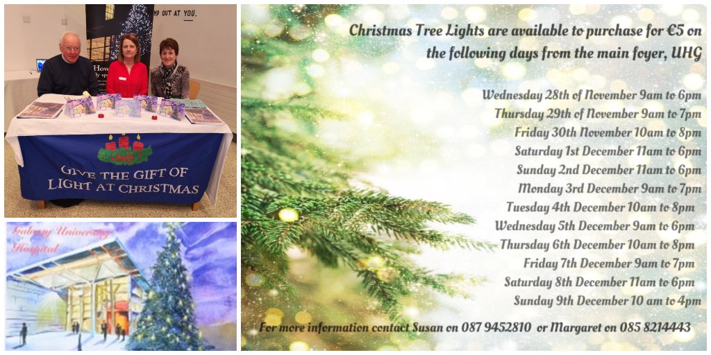HSE_West_NWest's tweet image. Christmas tree lights are now available to purchase from the main foyer #UHG. If you would like to remember a loved one this Christmas, sponsor a light, receive a Christmas card and your loved one will also be remembered in three masses over Christmas. bit.ly/2QKlro9