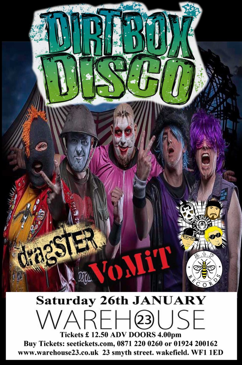 For all you people over in Yorkshire, we will have a show in December and January at <a href="/Warehouse23wkfd/">Warehouse23Wakefield</a> in Wakefield with some fine bands on Dec 16th and Jan 26th