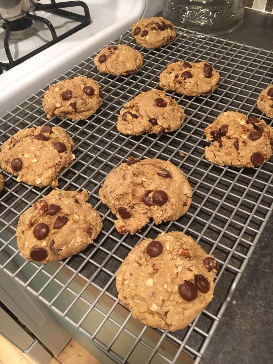 Homesteaders’ Gooey Pecan, date and chocolate chip Oatmeal peanut butter Cookies homesteadingwithaview.com/2018/11/27/hom…
