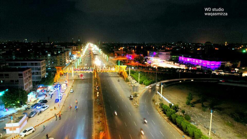 SabaMirzal's tweet photo. Beautiful night view of newly constructed University road Karachi- Exploring #CityOfLights

#SindhGovt #PPP #KarachiMegaProject #ExploreSindh https://t.co/g7CqxsnZe6