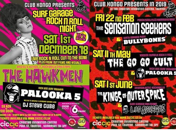 #thehawkmen #kingsofouterspace #psychobilly #greystonerecords #2019 #palooka5