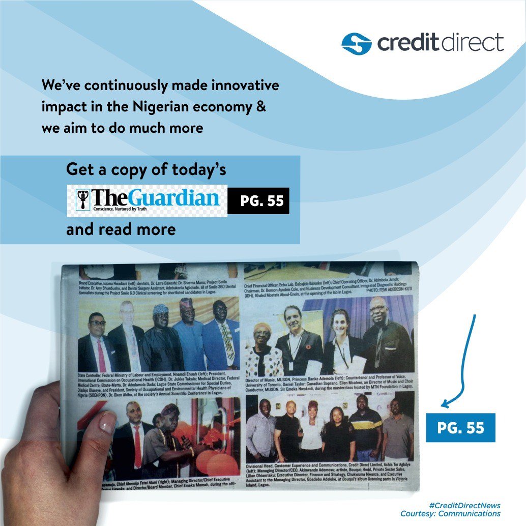 creditdirectltd's tweet photo. Credit Direct in the News today. We are WINNERS!!! Another reason to do business with us. #Sharpsharploan https://t.co/NpvEhrIRgt