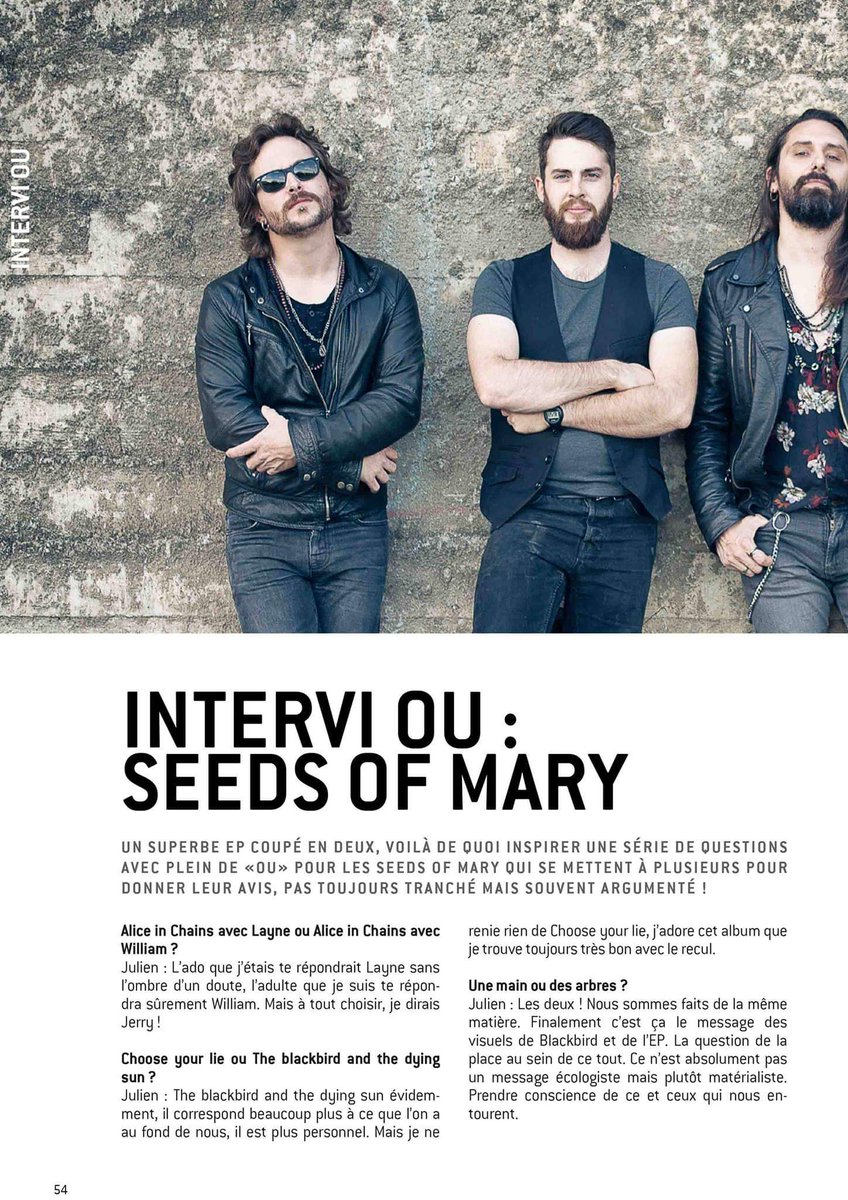 RaphSeeds's tweet photo. La belle interview du mois #seedsofmary #wfenec https://t.co/htskjT6vKV