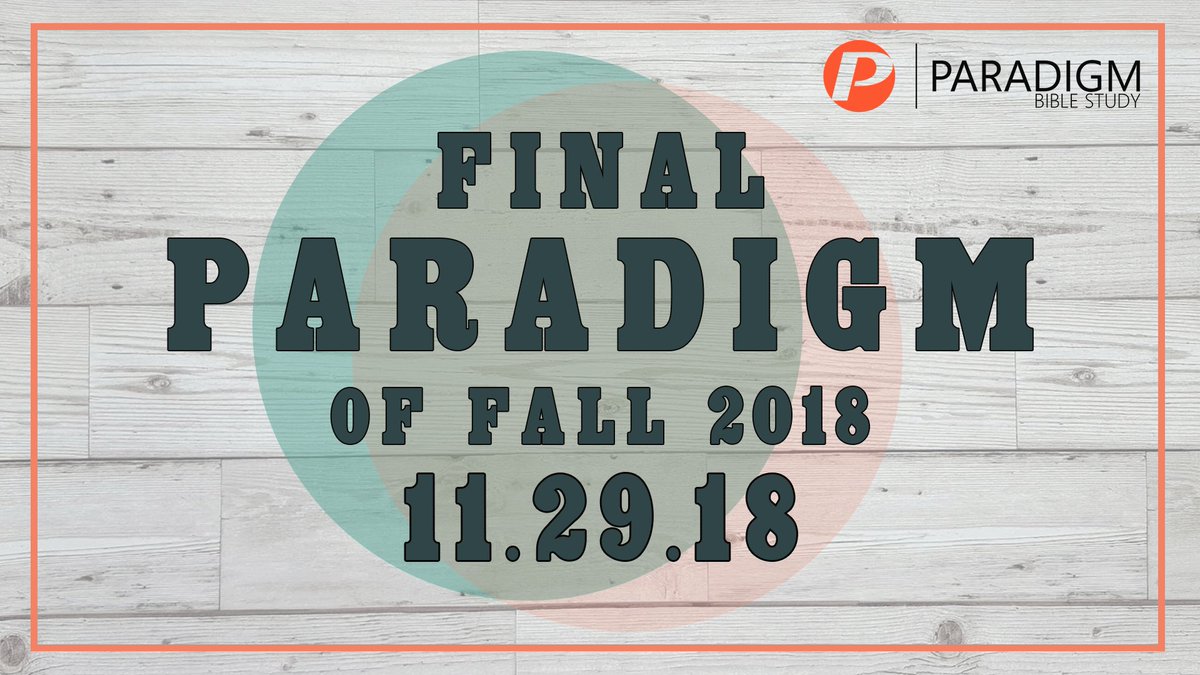 paradigmtsu's tweet photo. Happy Tuesday Paradigm! Join us Thursday at 8pm for the FINAL Paradigm of this semester! https://t.co/iJc5pbck5v