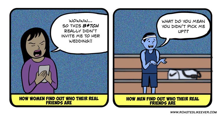 rlecomic's tweet photo. Real friends. #roastedlikeever https://t.co/50P3RjxtNN