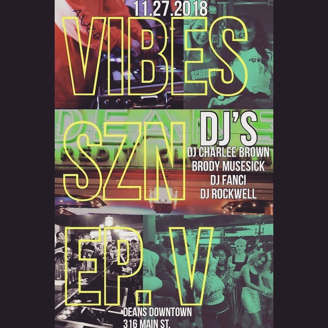 #alldayhappyhour!!!! starts at 4pm! 
21/no cover
Tuesday night! Happy bday @djgraciechavez
#TheVibeSZN will be epic 🤯🤯 #TheVibesHTX
Showtime - 8pm
Spot - @deanshtx 
Vibes - 🔥