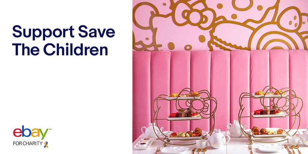Want to win the sweetest #HelloKitty prize-package? Enter @eBay's #GivingTuesday sweepstakes here: sanr.io/givingtuesday All proceeds from Hello Kitty-filled experiences and gift sets benefit @SavetheChildren! #ebayforCharity