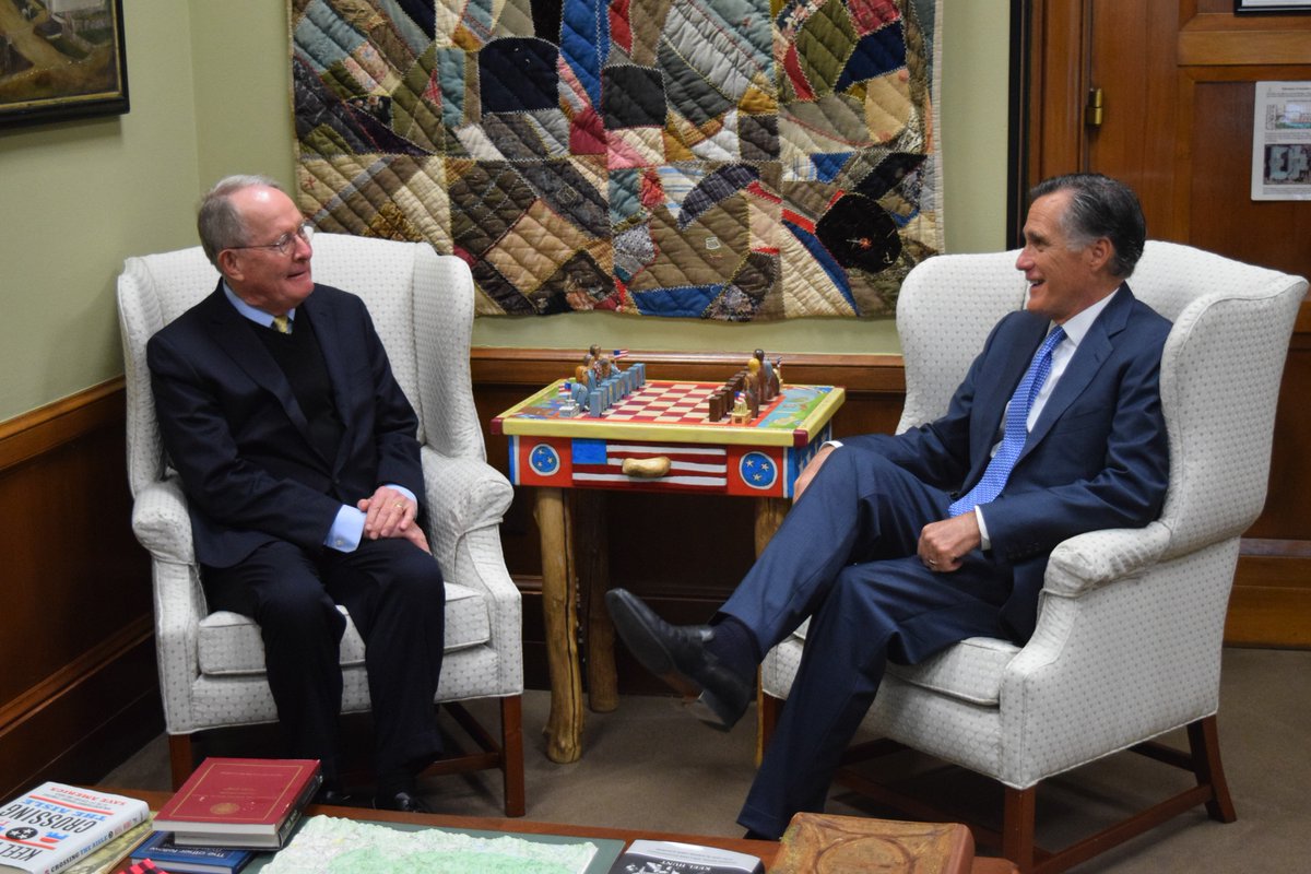 Was great to sit down with senator-elect Mitt Romney this afternoon. I’m looking forward to working with him!