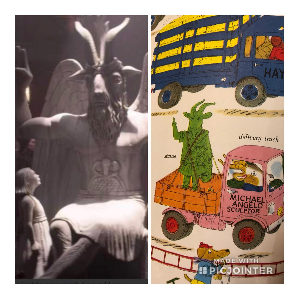 JonbCT's tweet image. Found this suspicious picture in a #richardscarry book.  #SabrinaNetflix